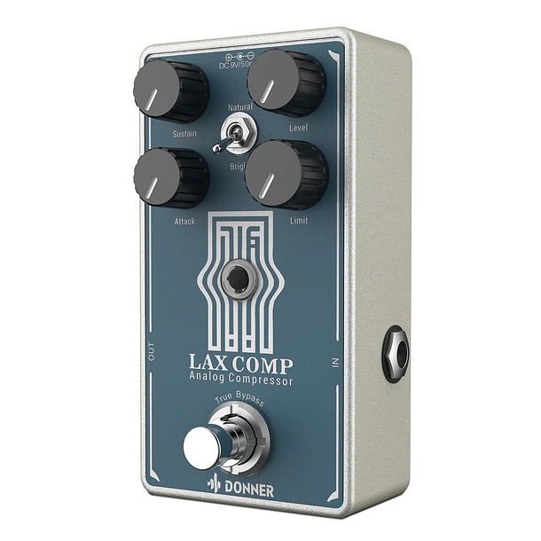 Donner Lax Comp Pedal Compresor Estilo Peak Limiter EC1332 4