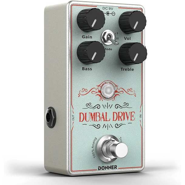Donner Dumbal Drive Pedal Overdrive Estilo Dumble con 3 Modos EC1329 1