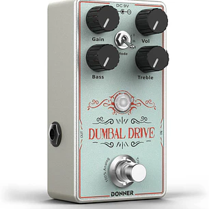 Donner Dumbal Drive Pedal Overdrive Estilo Dumble con 3 Modos EC1329