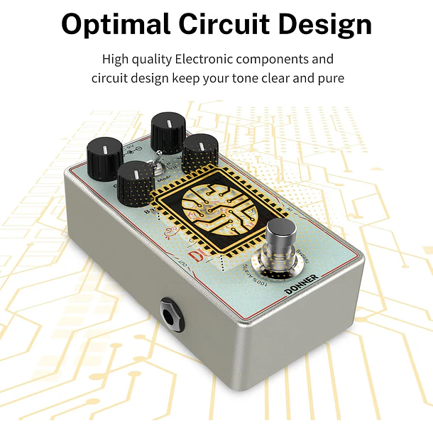 Donner Dumbal Drive Pedal Overdrive Estilo Dumble con 3 Modos EC1329 4