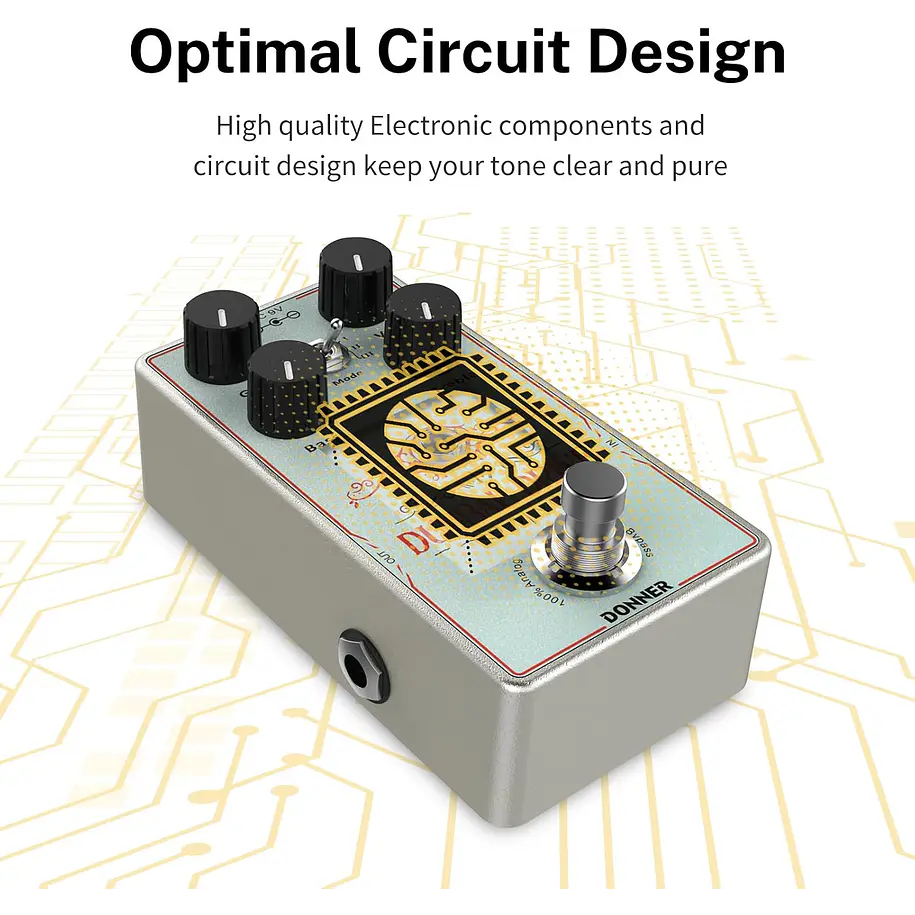 Donner Dumbal Drive Pedal Overdrive Estilo Dumble con 3 Modos EC1329 4
