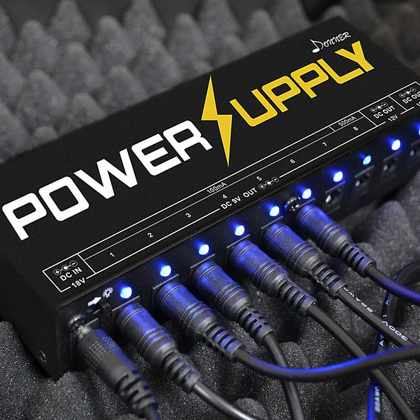 Donner DP-1 Fuente de Poder para Pedales con 10 Salidas Aisladas EC812 7