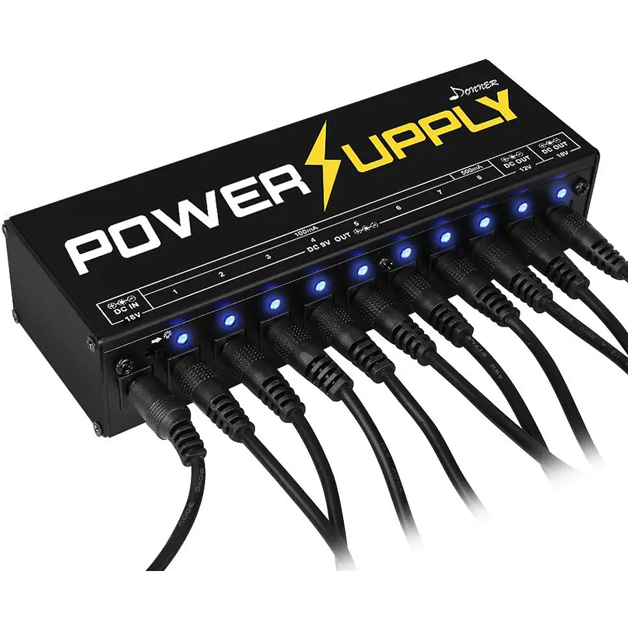 Donner DP-1 Fuente de Poder para Pedales con 10 Salidas Aisladas EC812 9