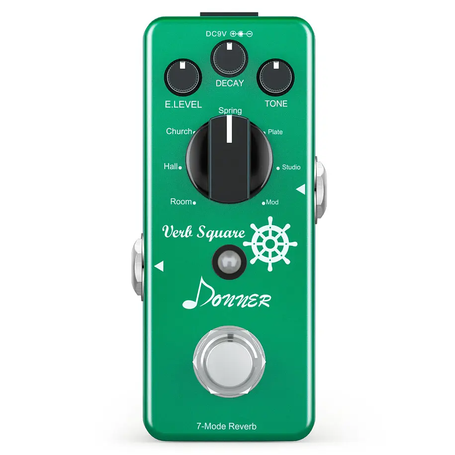 Donner Verb Square Pedal Reverb Digital con 7 Modos EC965 7