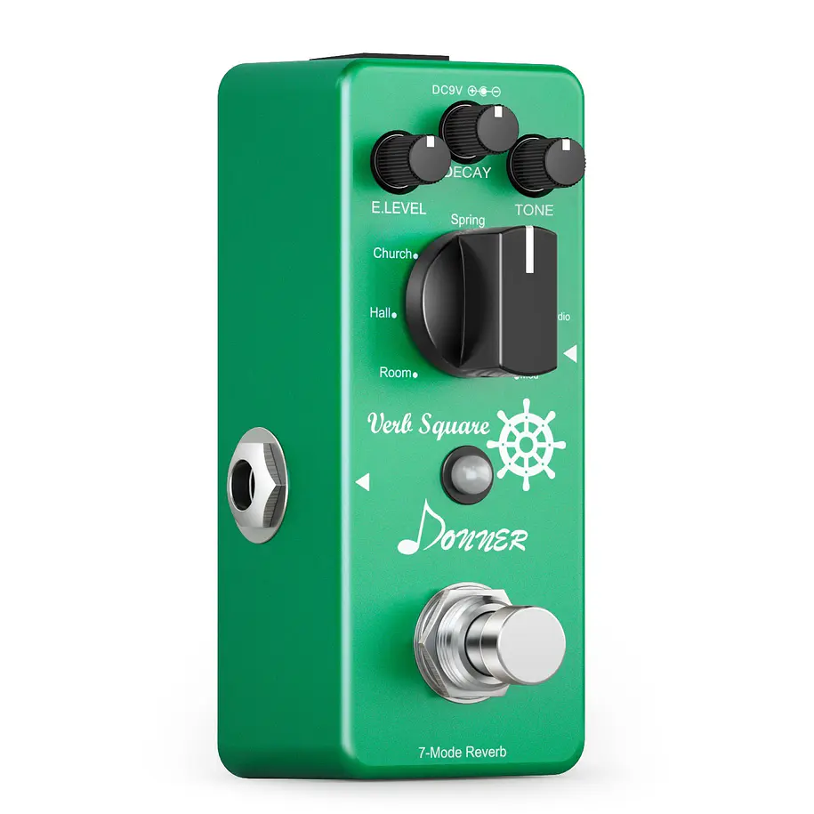 Donner Verb Square Pedal Reverb Digital con 7 Modos EC965 8