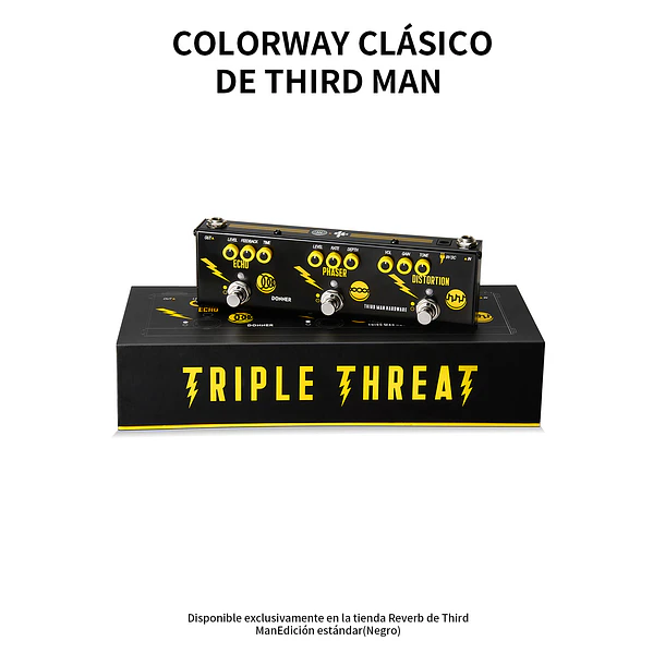 Donner Triple Threat Pedal Multiefectos Análogo 3 en 1 Overdrive Phaser y Delay EC7018 2