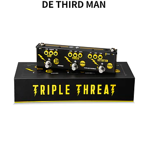 Donner Triple Threat Pedal Multiefectos Análogo 3 en 1 Overdrive Phaser y Delay EC7018