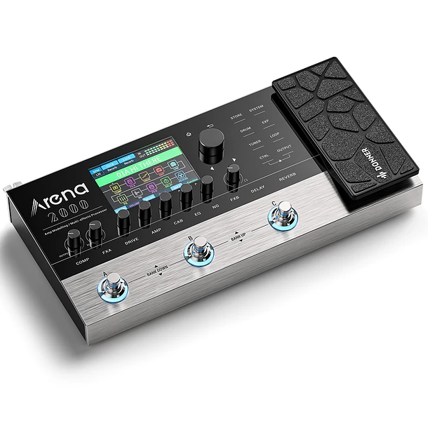 Donner Arena 2000 Pedalera Multiefectos y Modelador de Amplificadores con Pantalla a Color EC1790 1