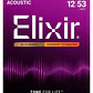 Elixir 11052 Cuerdas Para Guitarra Acústica Bronce 80/20 Nanoweb Light 12-53 - Miniatura 1