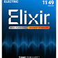 Elixir 12102 Cuerdas Para Guitarra Eléctrica Níquel Nanoweb Medium 11-49 - Thumbnail 1