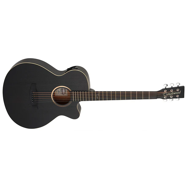 Tanglewood TB4CE Guitarra Electroacústica Blackbird Super Folk Negra Satinada Con Funda 1