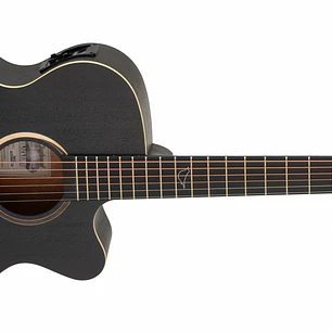 Tanglewood TB4CE Guitarra Electroacústica Blackbird Super Folk Negra Satinada Con Funda