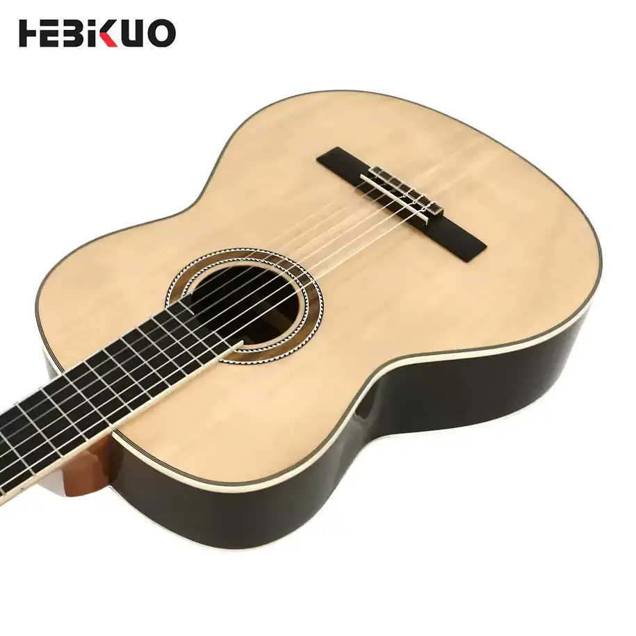 Hebikuo Enjoy E39-410 Guitarra Clásica Acústica 39 Pulgadas Cuerdas de Nylon Clavijas Cerradas 4