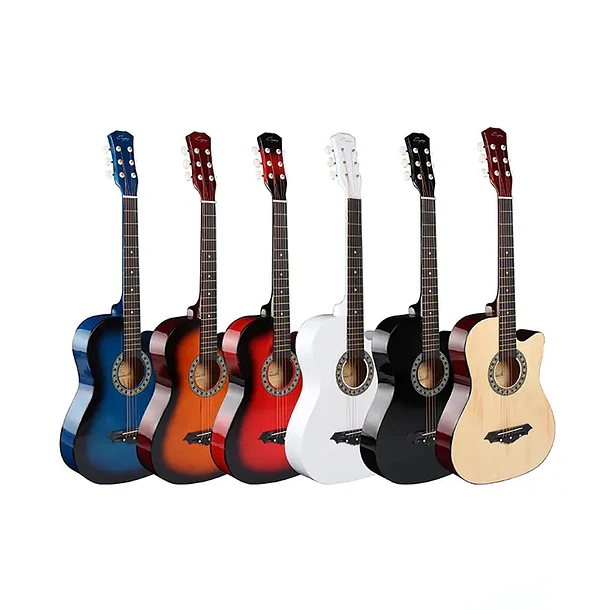 Hebikuo Enjoy 38C Guitarra Acústica Folk 38 Pulgadas Cuerdas de Metal Ideal Para Principiantes 1