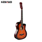 Hebikuo Enjoy 38C Guitarra Acústica Folk 38 Pulgadas Cuerdas de Metal Ideal Para Principiantes - Thumbnail 5
