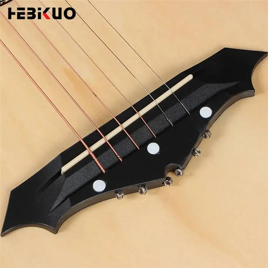 Hebikuo Enjoy 38C Guitarra Acústica Folk 38 Pulgadas Cuerdas de Metal Ideal Para Principiantes 6