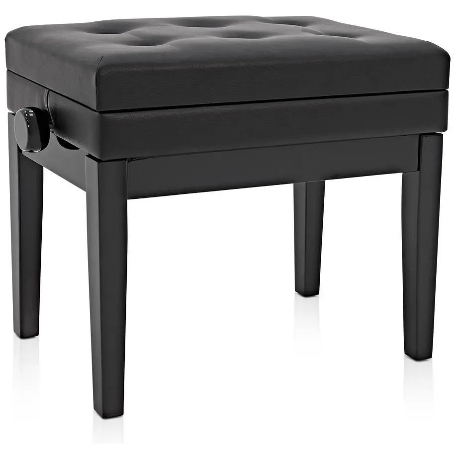 Hebikuo B212 Banqueta Para Piano de Madera Altura Regulable Con Compartimento Para Partituras 1