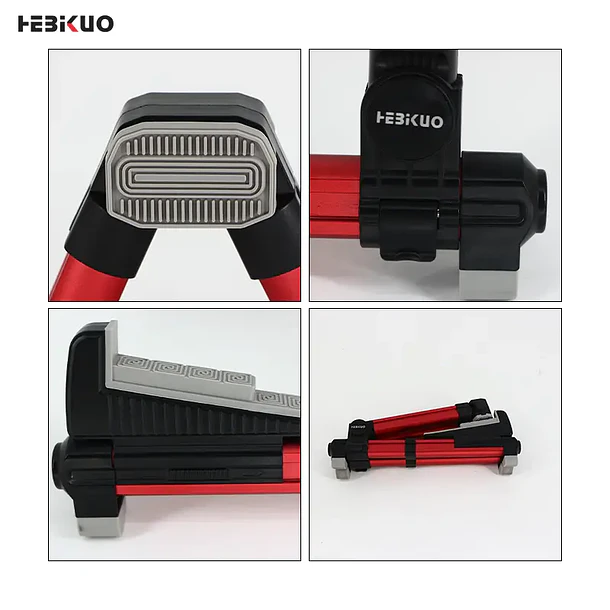Hebikuo M-40 Atril Plegable Para Guitarra y Bajo de Aluminio Color Dorado 2