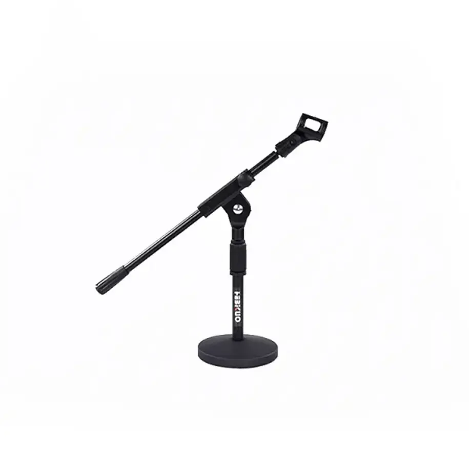 Hebikuo M210 Atril de Sobremesa Para Micrófono Con Brazo Boom y Base Redonda 1