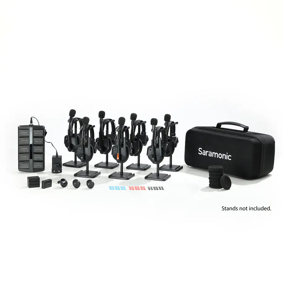 Saramonic WiTalk9-7S Sistema Intercomunicador Inalámbrico Full-Duplex 1.9 GHz Para 7 Personas Sin Hub 1