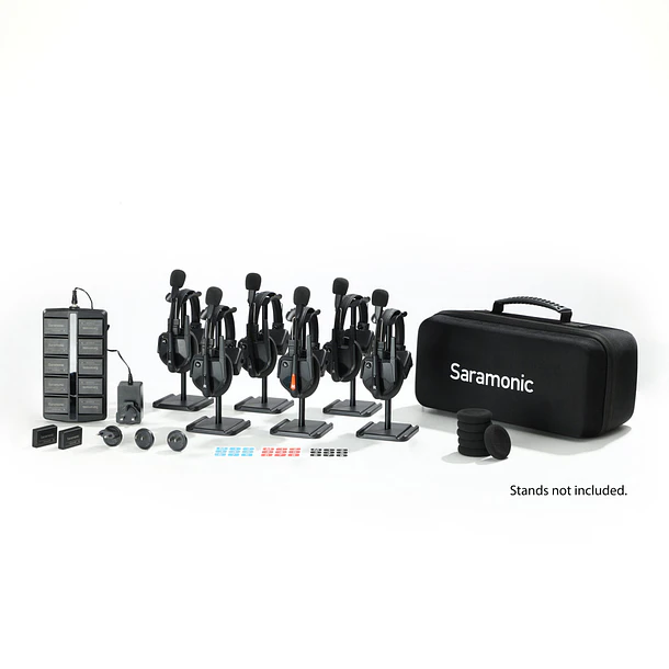 Saramonic WiTalk9-6S Sistema Intercomunicador Inalámbrico Full-Duplex 1.9 GHz Para 6 Personas Sin Hub 1