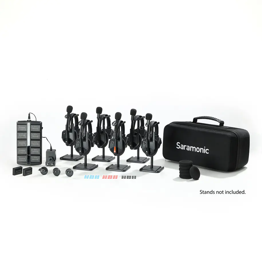 Saramonic WiTalk9-6S Sistema Intercomunicador Inalámbrico Full-Duplex 1.9 GHz Para 6 Personas Sin Hub 1