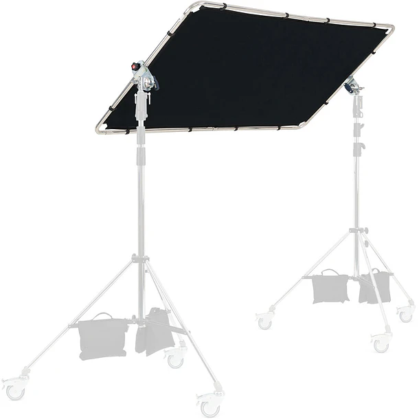Manfrotto MLLC1201K Kit Pro Scrim All-in-One Mediano 1.1 x 2 m Con 3 Telas Negra, Plata/Blanco y Difusor 10
