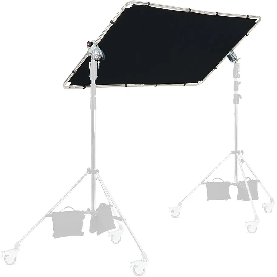 Manfrotto MLLC1201K Kit Pro Scrim All-in-One Mediano 1.1 x 2 m Con 3 Telas Negra, Plata/Blanco y Difusor 10