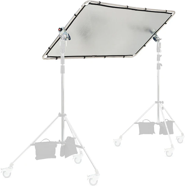 Manfrotto MLLC1201K Kit Pro Scrim All-in-One Mediano 1.1 x 2 m Con 3 Telas Negra, Plata/Blanco y Difusor 11