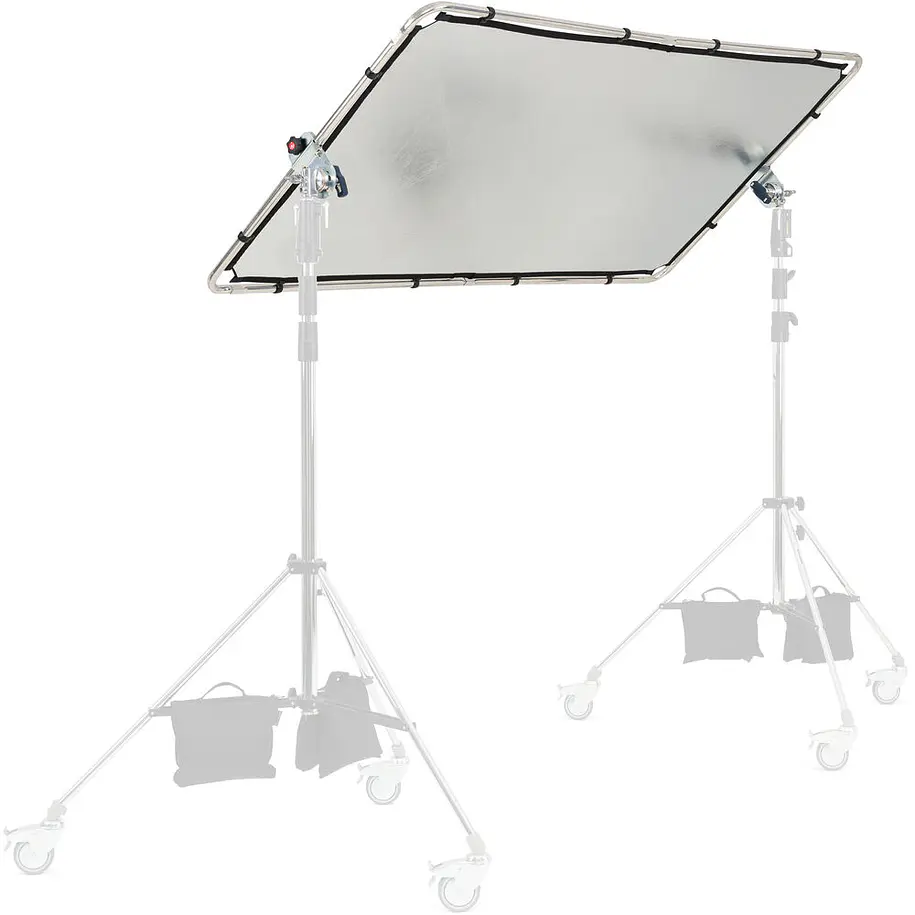 Manfrotto MLLC1201K Kit Pro Scrim All-in-One Mediano 1.1 x 2 m Con 3 Telas Negra, Plata/Blanco y Difusor 11