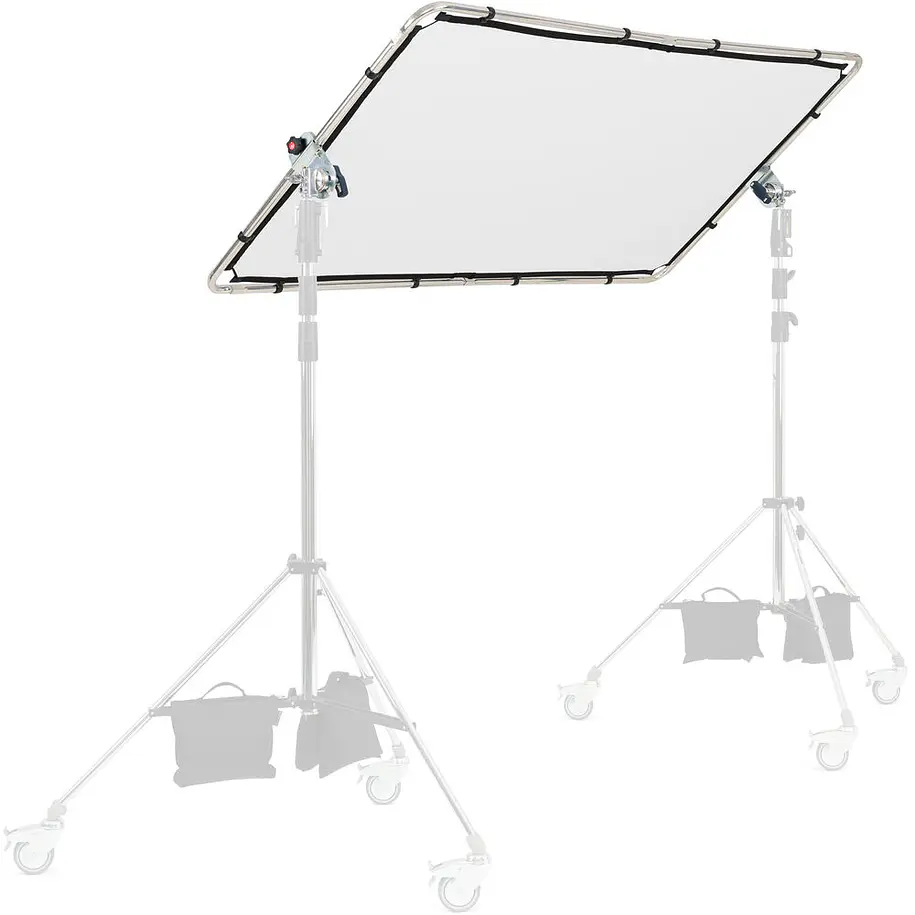 Manfrotto MLLC1201K Kit Pro Scrim All-in-One Mediano 1.1 x 2 m Con 3 Telas Negra, Plata/Blanco y Difusor 13