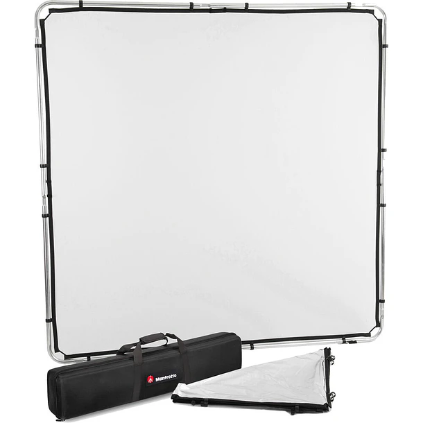 Manfrotto Skylite Rapid Standard Kit Grande 2 x 2 m Difusor y Reflector Plata/Blanco Con Estuche Rígido LL LR82243RC 1