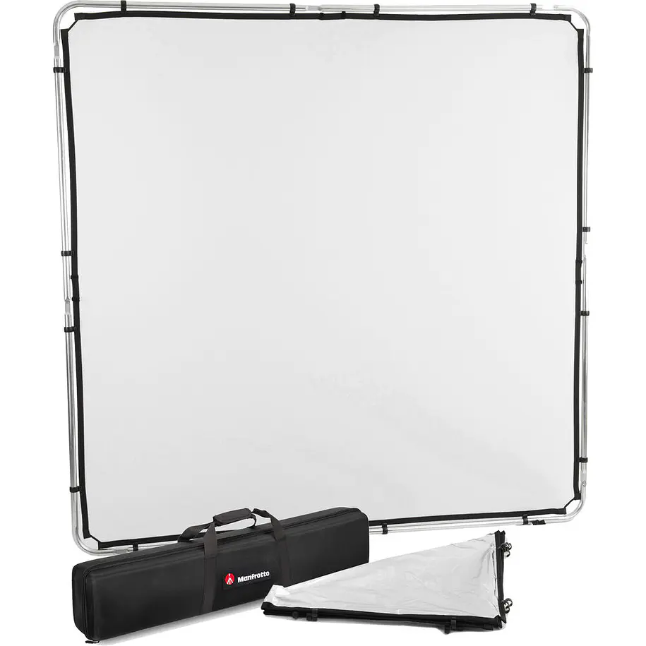 Manfrotto Skylite Rapid Standard Kit Grande 2 x 2 m Difusor y Reflector Plata/Blanco Con Estuche Rígido LL LR82243RC 1