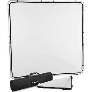 Manfrotto Skylite Rapid Standard Kit Grande 2 x 2 m Difusor y Reflector Plata/Blanco Con Estuche Rígido LL LR82243RC