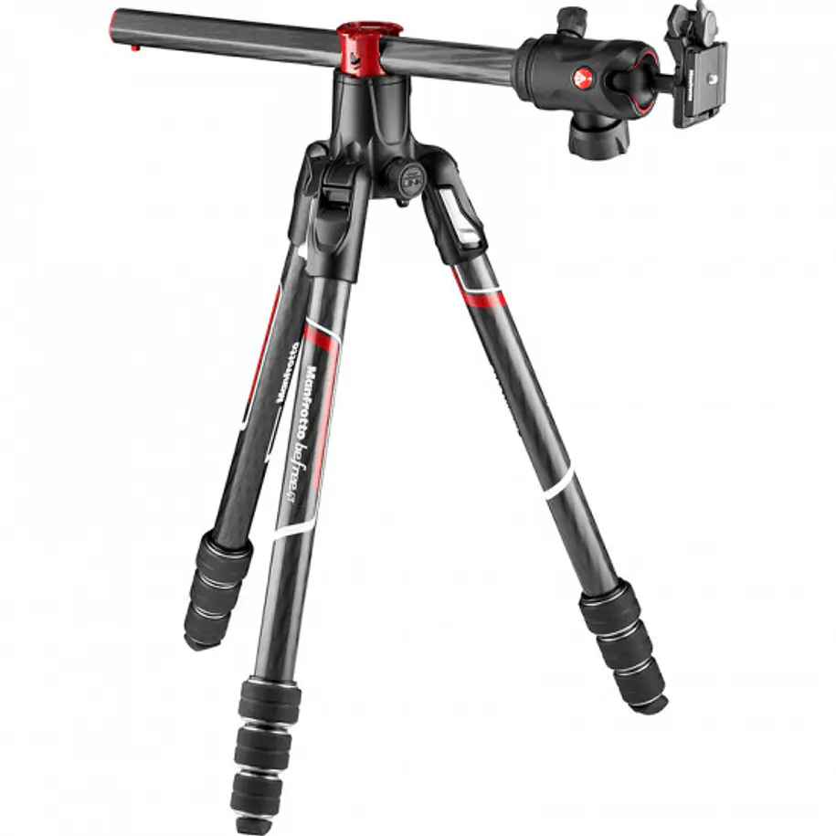Manfrotto MKBFRC4GTXP-BH Trípode Befree GT XPRO Carbono con Columna 90° y Cabezal de Bola 496 Hasta 10 Kg 2