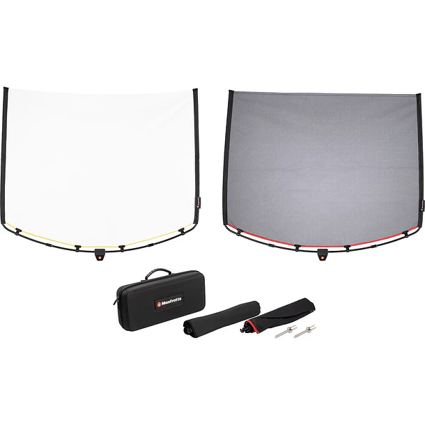 Manfrotto LL LR1911 Kit de Banderas Rapid Flag 46 x 61 cm Con 4 Telas Para Control de Luz 6