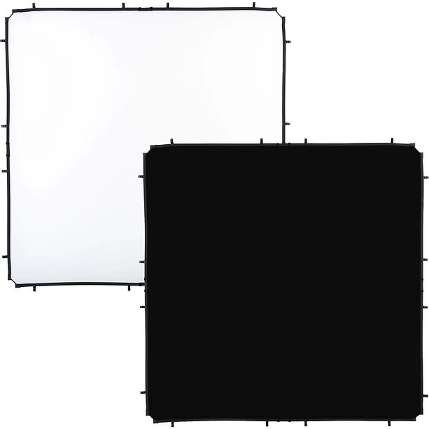 Manfrotto LL LR82221R Tela Reflectora Skylite Rapid Negro/Blanco 2 x 2 m Para Marco Grande 1