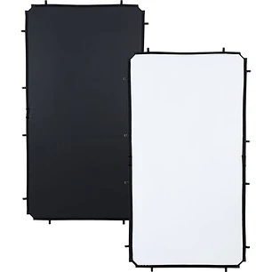 Manfrotto LL LR81221R Tela Reflectora Skylite Rapid Negro/Blanco 1,1 x 2 m Para Marco Mediano
