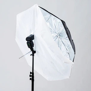 Manfrotto LL LU4538F Paraguas 8 en 1 de 104 cm Convertible en Softbox Con Máscara Cuadrada