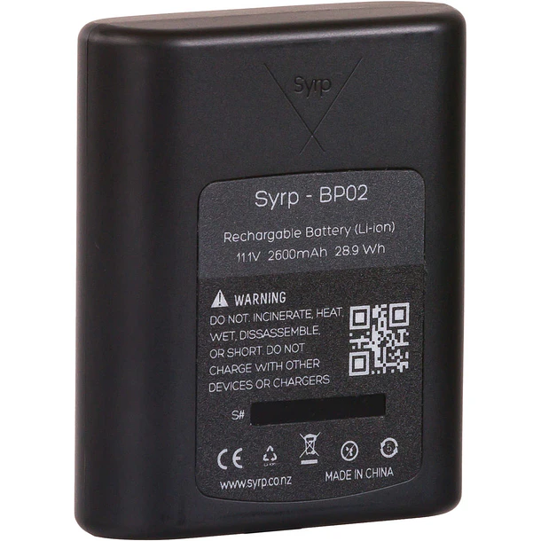 Manfrotto Syrp SY0005-0002 Batería BP02 2600 mAh Para Genie II Linear y Pan Tilt 1