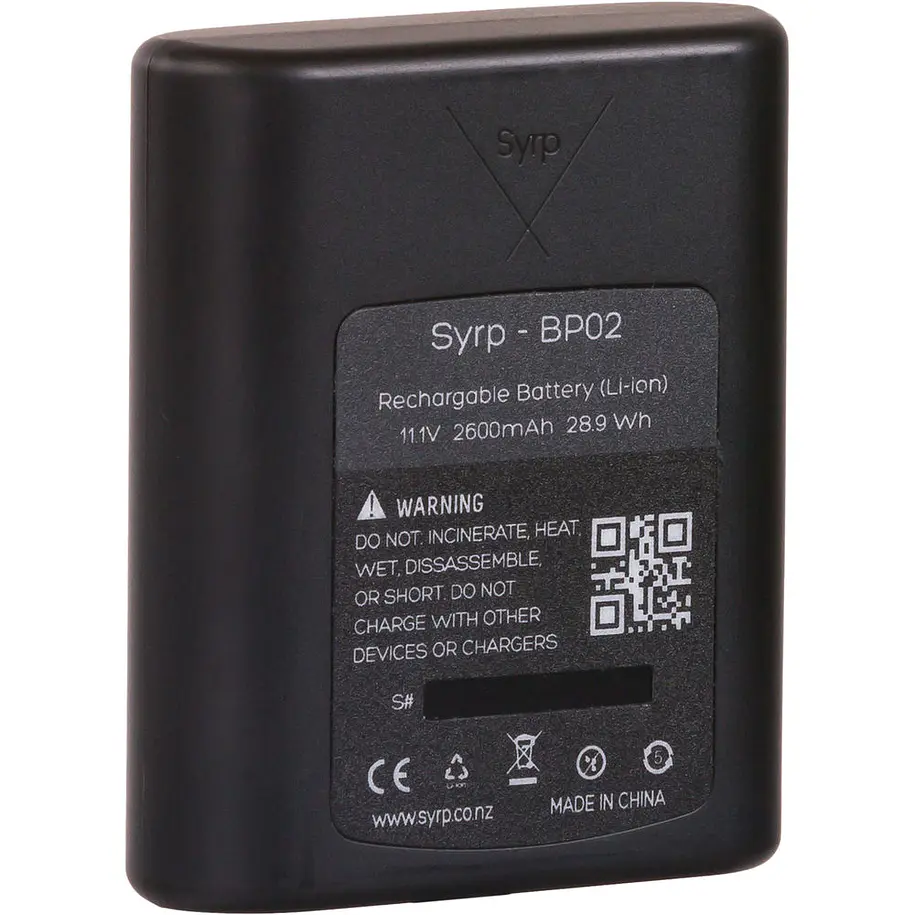Manfrotto Syrp SY0005-0002 Batería BP02 2600 mAh Para Genie II Linear y Pan Tilt 1