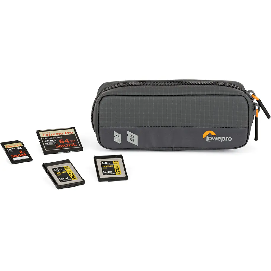 Lowepro GearUp Memory Card Wallet 20 Estuche Para 20 Tarjetas de Memoria SD, CF y XQD Gris LP37186-GRL 4