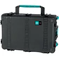 HPRC 2760W Maleta Rígida Con Ruedas y Espuma Cubicada Impermeable IP67 Negra Con Asa Azul HPRC2760WCUBBLB - Thumbnail 2