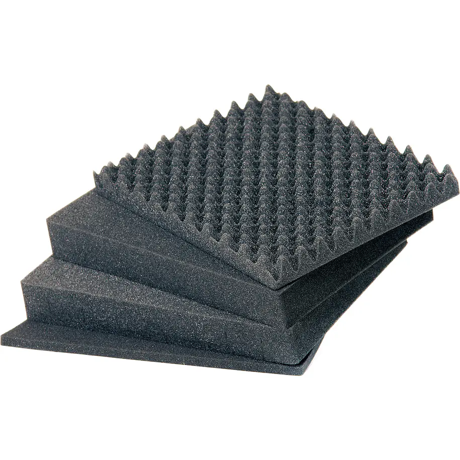 HPRC 2760W Maleta Rígida Con Ruedas y Espuma Cubicada Impermeable IP67 Negra Con Asa Azul HPRC2760WCUBBLB 3