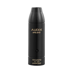Audix APS910 Adaptador de Alimentación Phantom Para Micrófonos Electret Mini XLR a XLR SAPS910