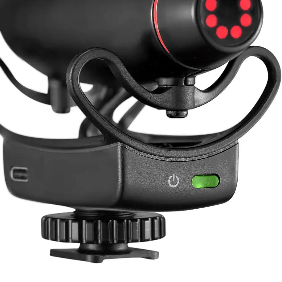 Joby Wavo PRO DS Micrófono Shotgun Para Cámara Con Pista de Seguridad y Batería 60 Horas JB01801-BWW 3