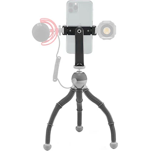 Joby PodZilla Large Kit Trípode Flexible Gris Con Soporte GripTight 360 Para Celular Hasta 2,5 kg JB01732-BWW