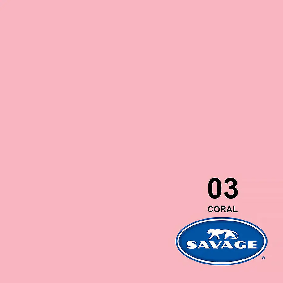 Savage SAV03-53 Fondo de Papel Seamless 1.3x11m 03 Coral 3