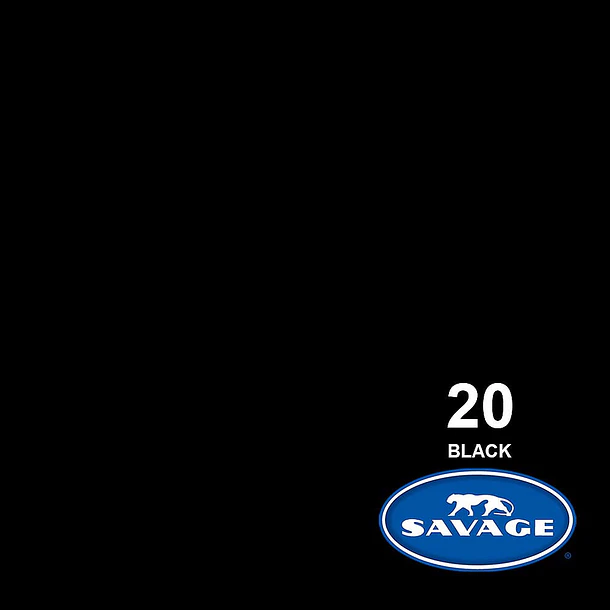 Savage Fondo Papel Black 1.3x11m Seamless 3