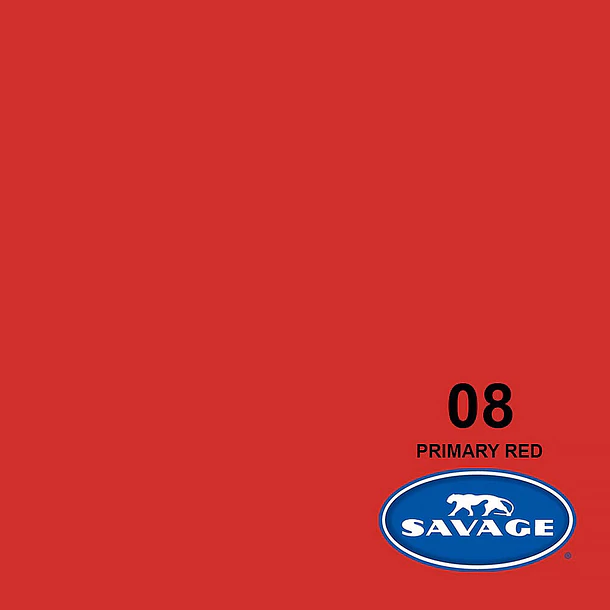 Savage Fondo Papel Primary Red 2.7x11m Seamless 3